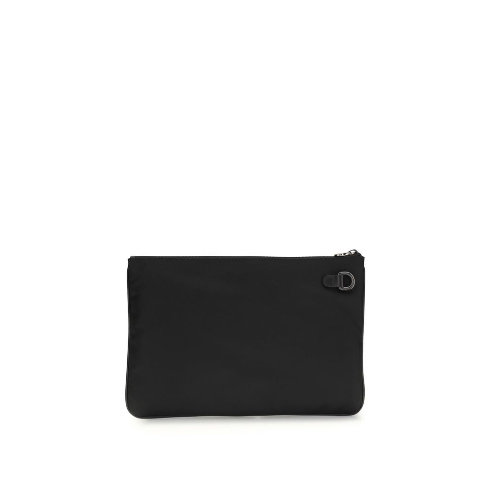 Kiton Black Nylon Clutch Bag | Regal Royce