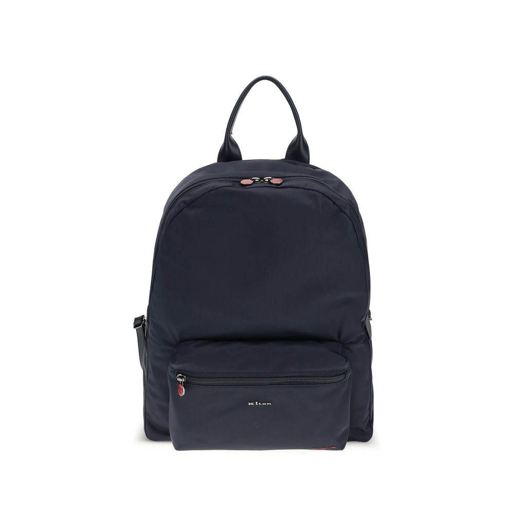 Kiton Blue Nylon Backpack | Regal Royce