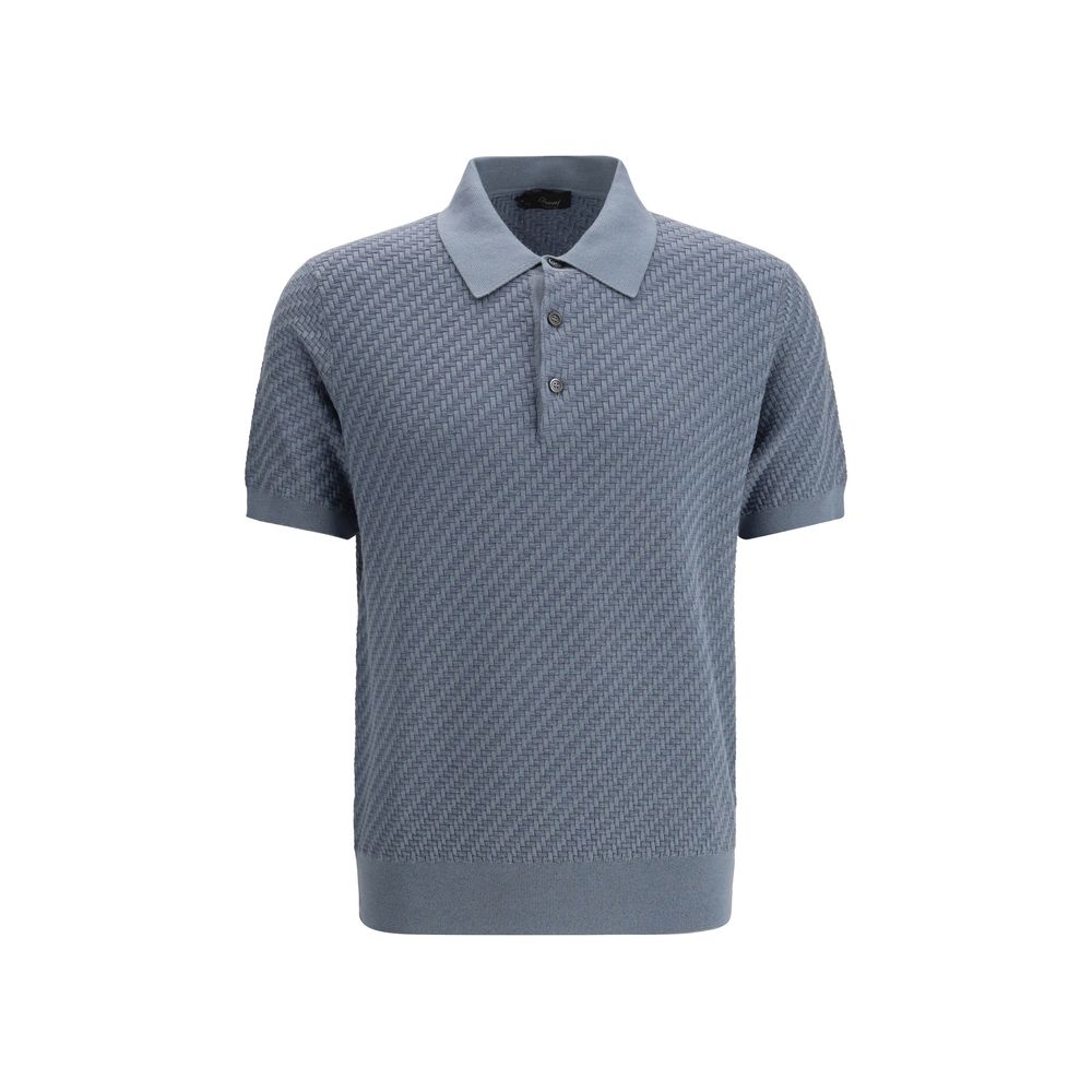 Brioni Light Blue Cotton Polo Shirt | Regal Royce