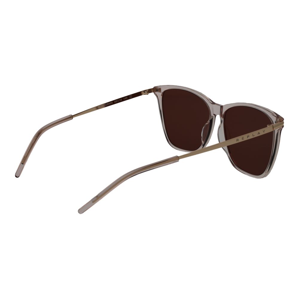 Replay Beige Plastic Sunglasses | Regal Royce