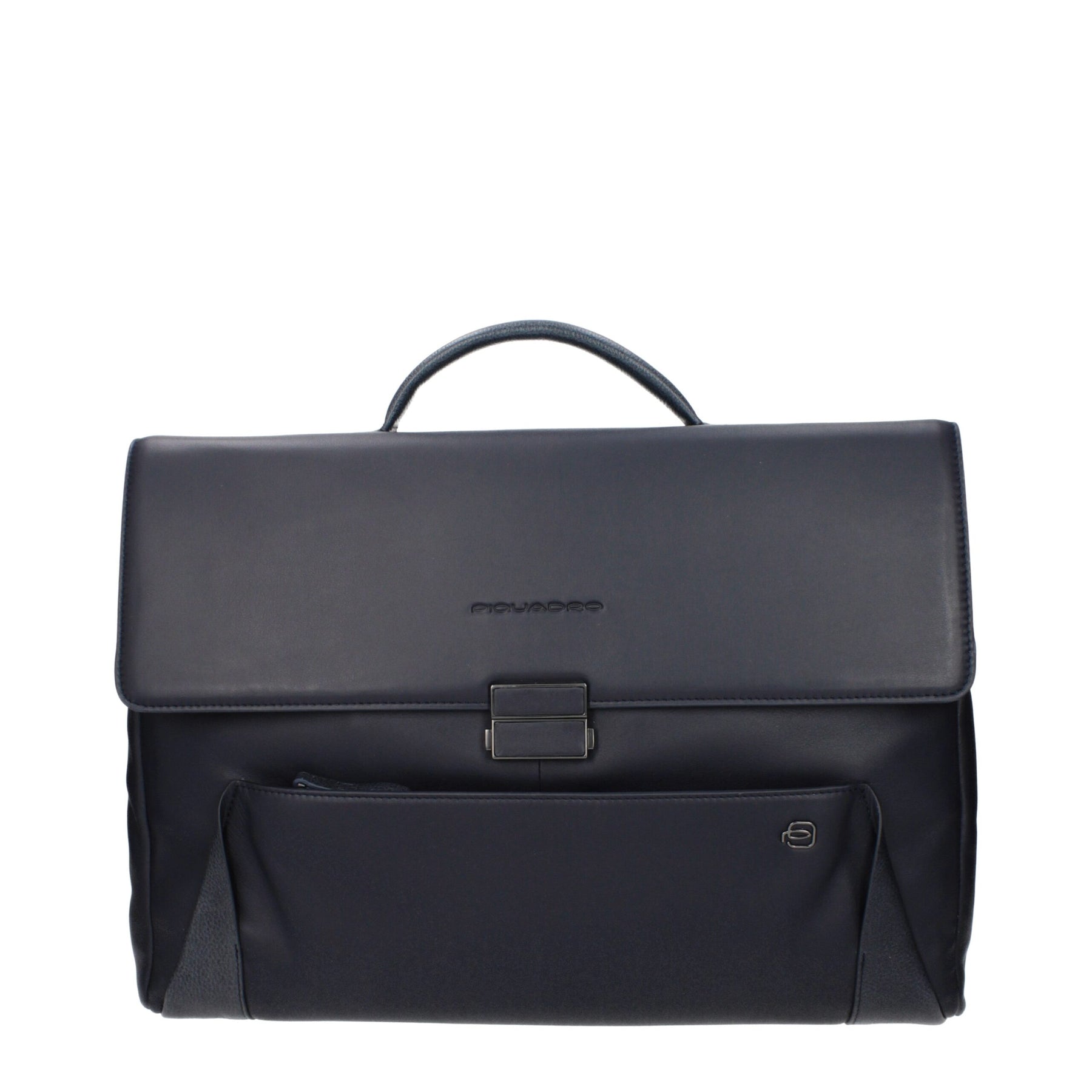 Piquadro Blue Leather Business And Laptop Bag | Regal Royce
