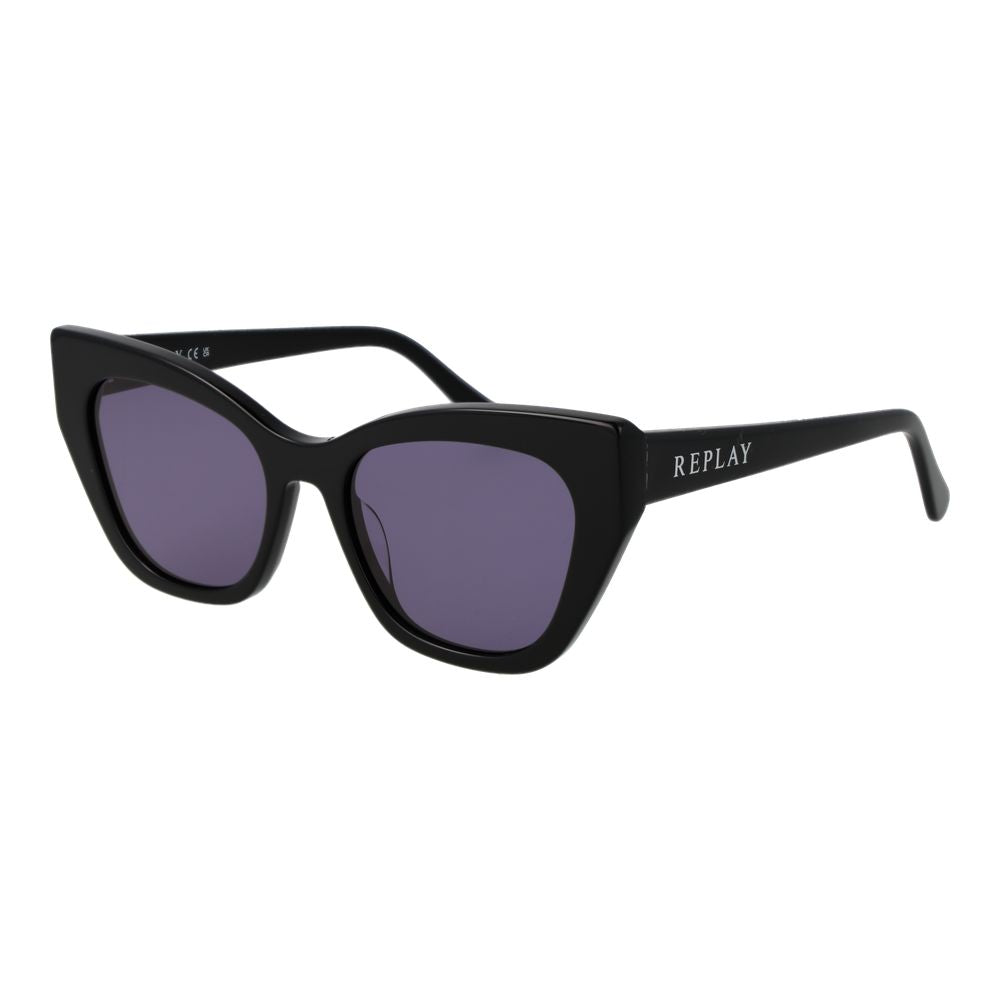 Replay Black Plastic Sunglasses | Regal Royce