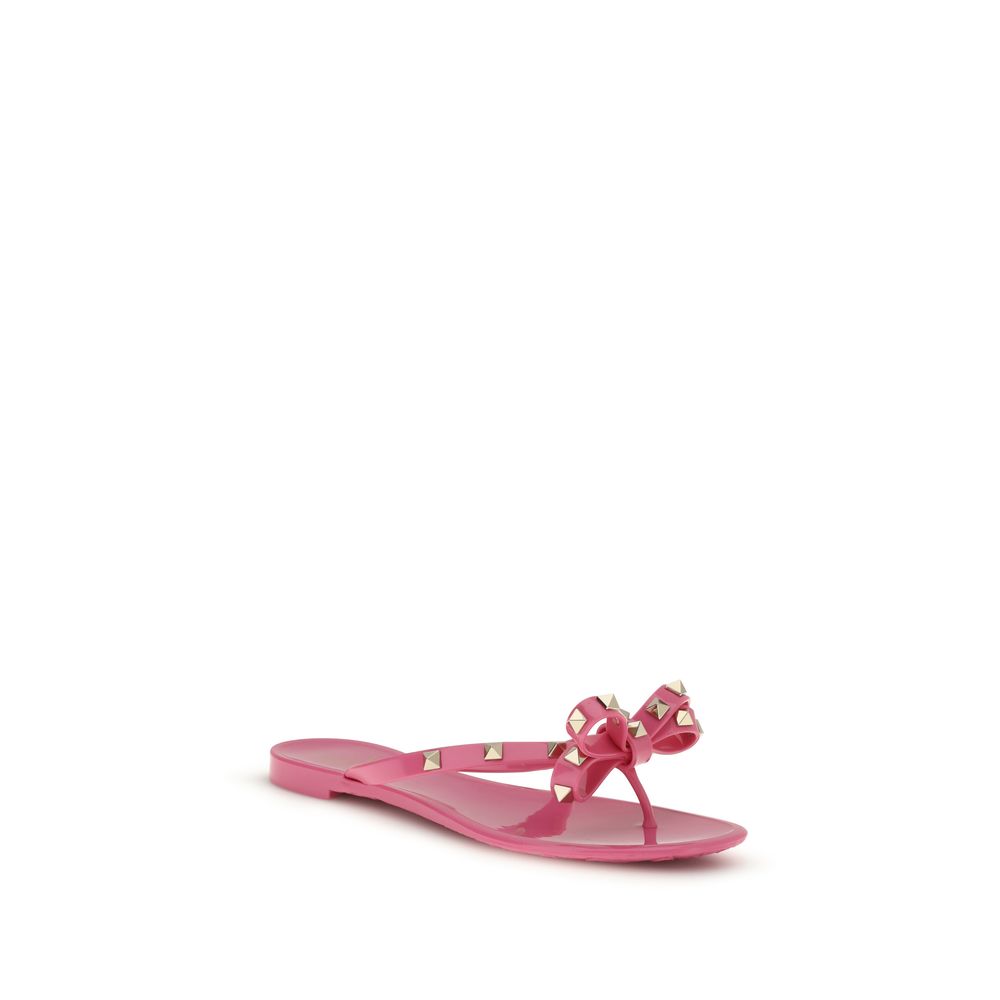 Valentino Garavani Multicolor Pvc Flat Sandals | Regal Royce