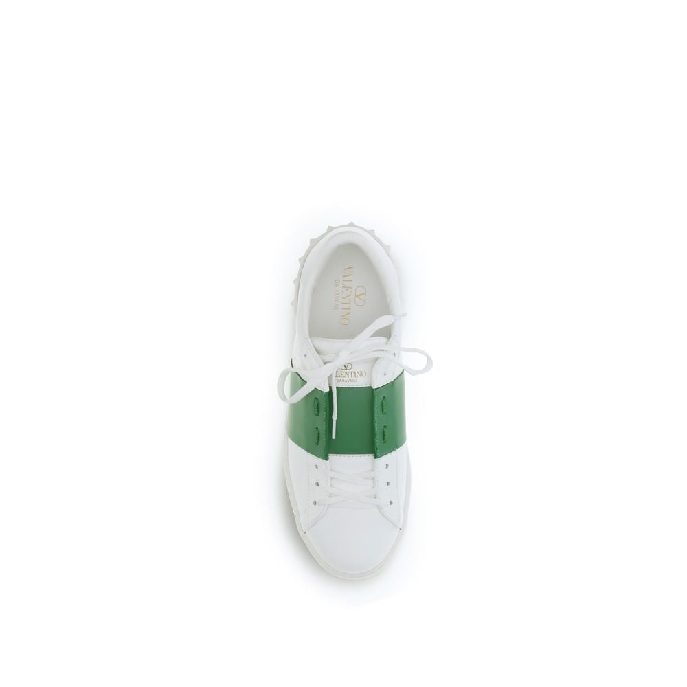 Valentino Garavani White Calf Leather Bos Taurus Low Top Sneakers | Regal Royce
