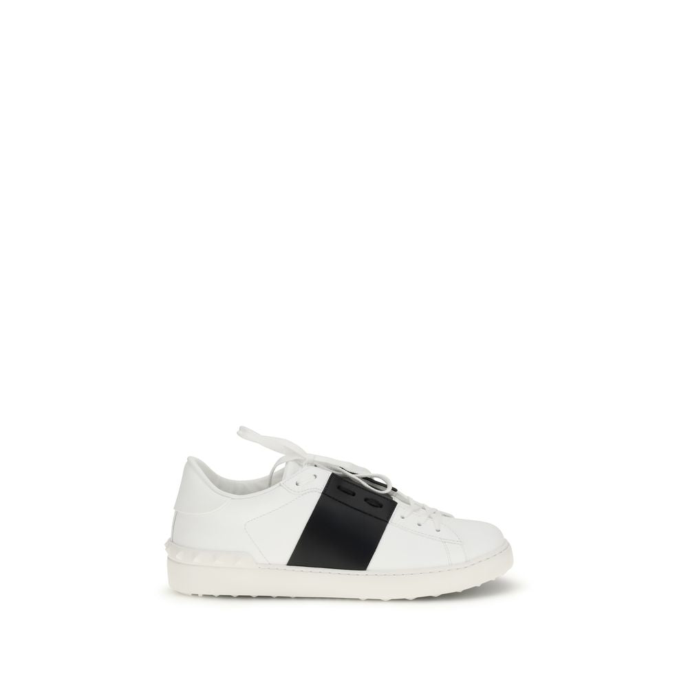 Valentino Garavani White Calf Leather Bos Taurus Low Top Sneakers | Regal Royce