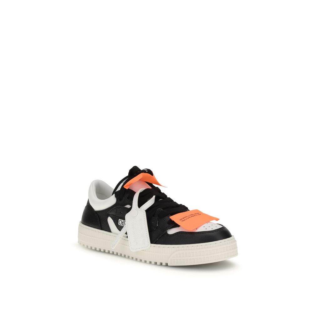 Off-White Multicolor Cotton Low Top Sneakers | Regal Royce