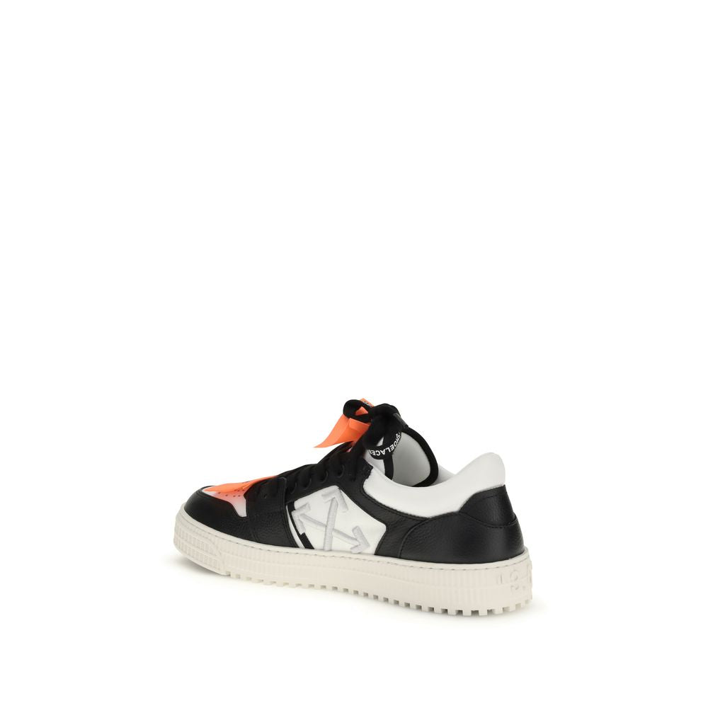 Off-White Multicolor Cotton Low Top Sneakers | Regal Royce