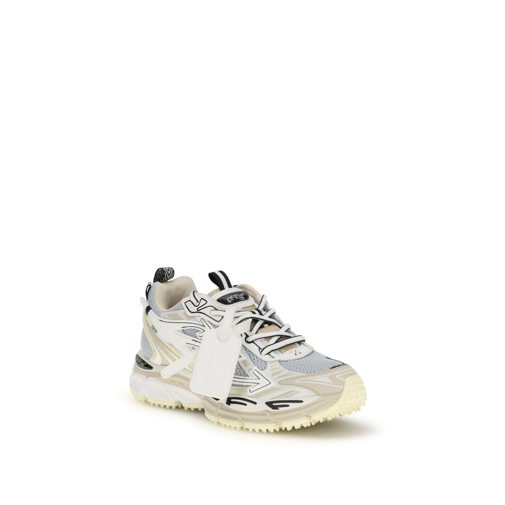 Off-White Multicolor Polyester Athletic Sneakers | Regal Royce