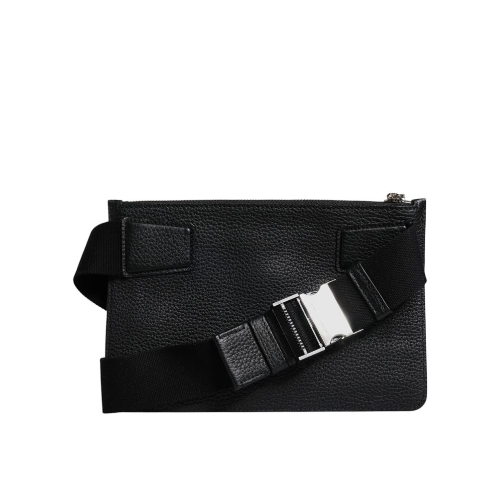 Dolce & Gabbana Black Leather Belt Bag | Regal Royce