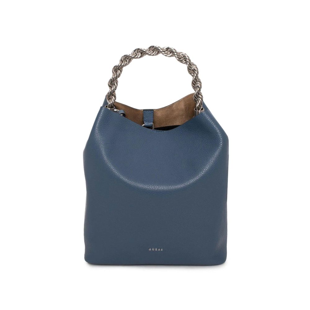 Guess Blue Leather Shoulder Bag | Regal Royce