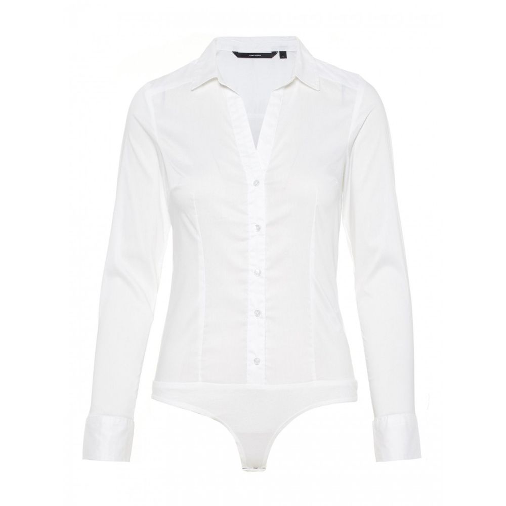 Vero Moda White Cotton Bodysuit | Regal Royce