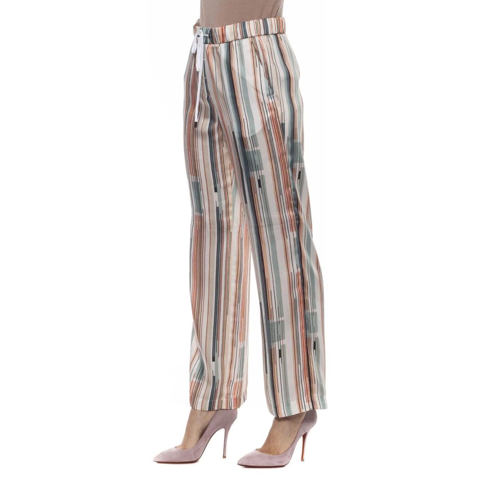 Peserico Multicolor Viscose Casual Pants | Regal Royce