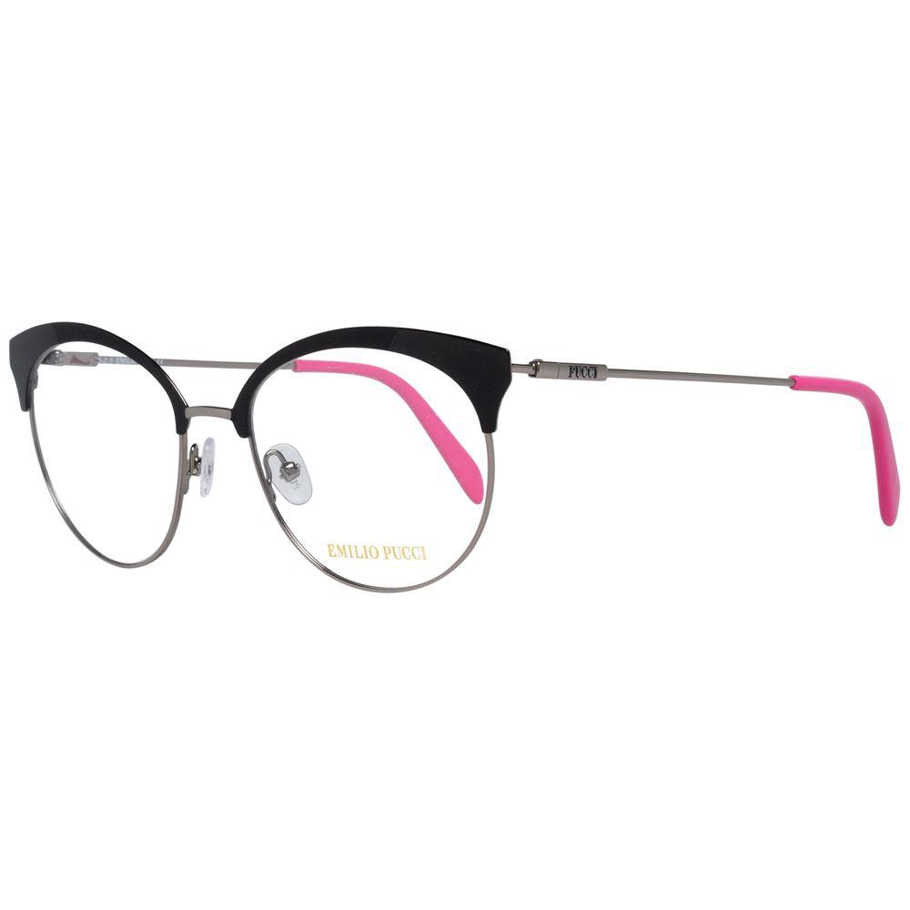 Emilio Pucci Black Metal Glasses (Frames) | Regal Royce