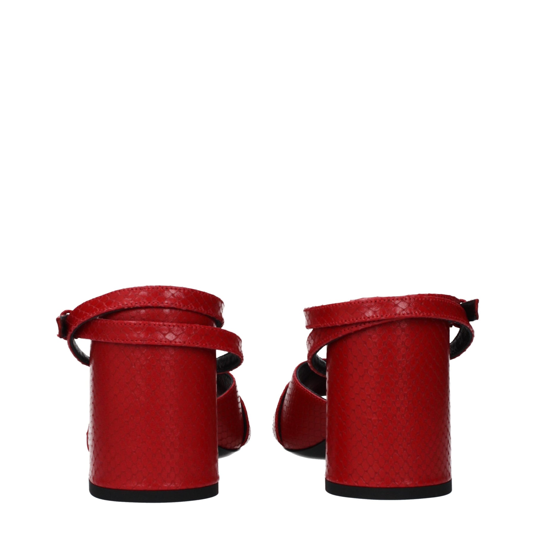 Versace Red Leather Platform Sandals | Regal Royce