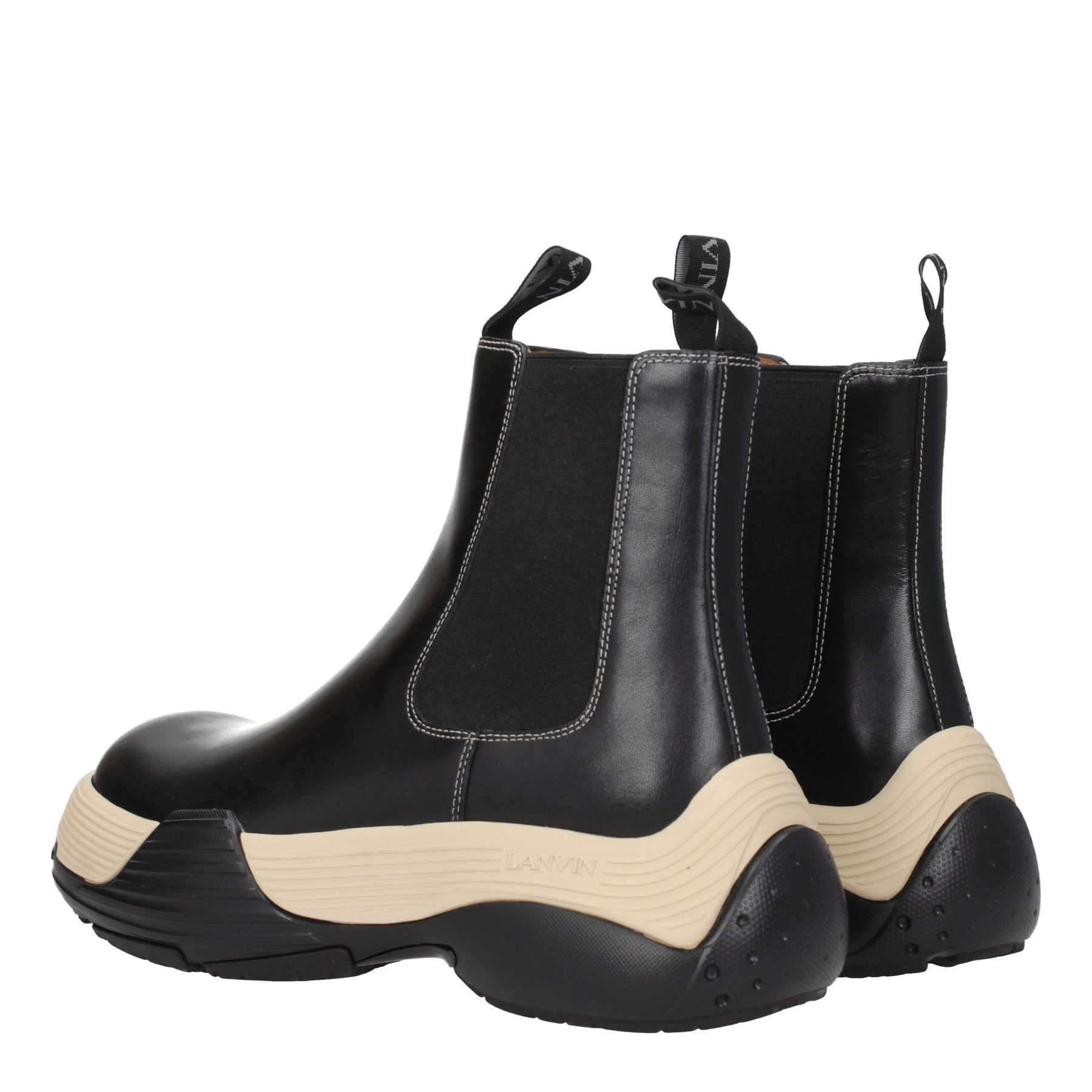 Lanvin Black Leather Ankle Boots | Regal Royce