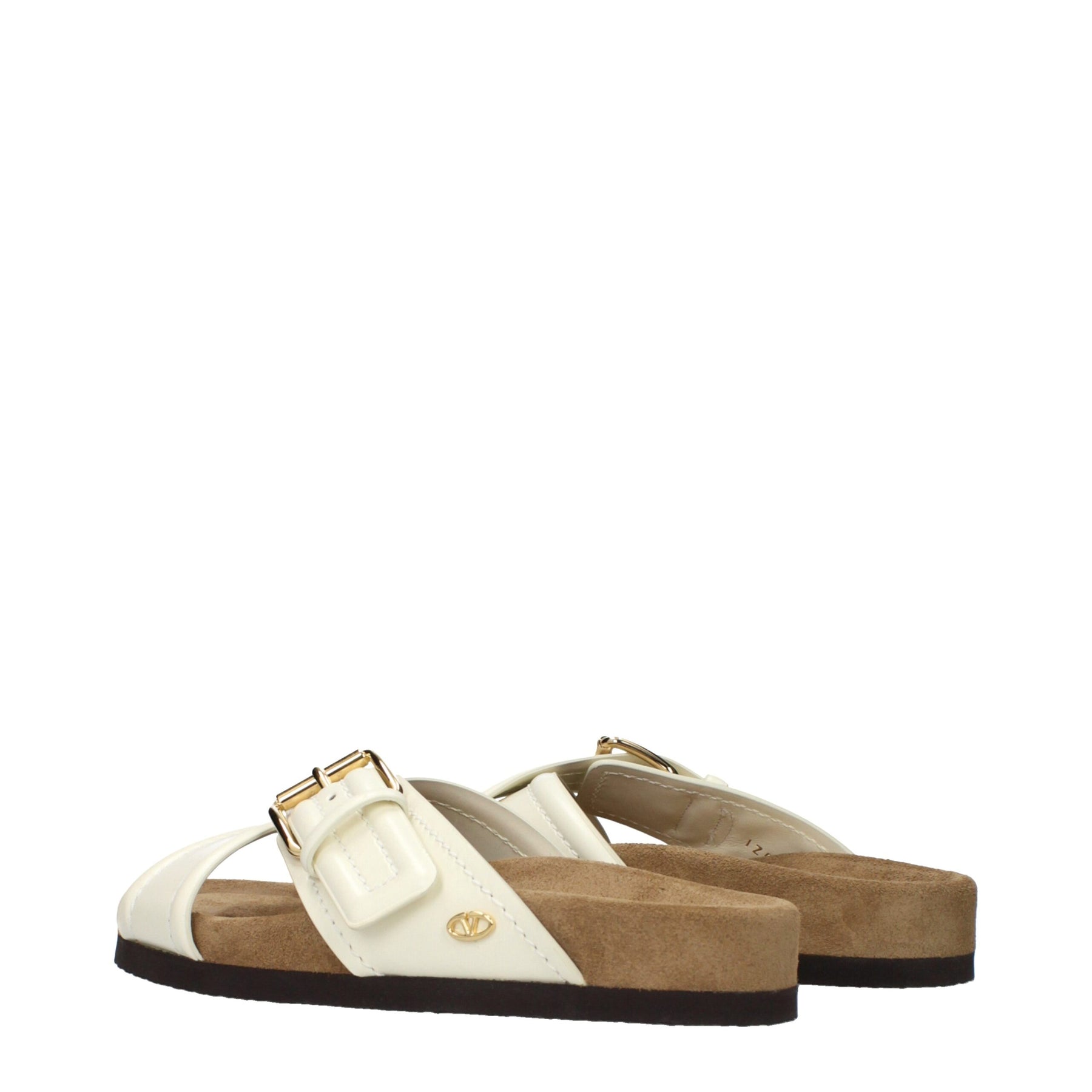 Valentino Garavani Beige Leather Slippers | Regal Royce