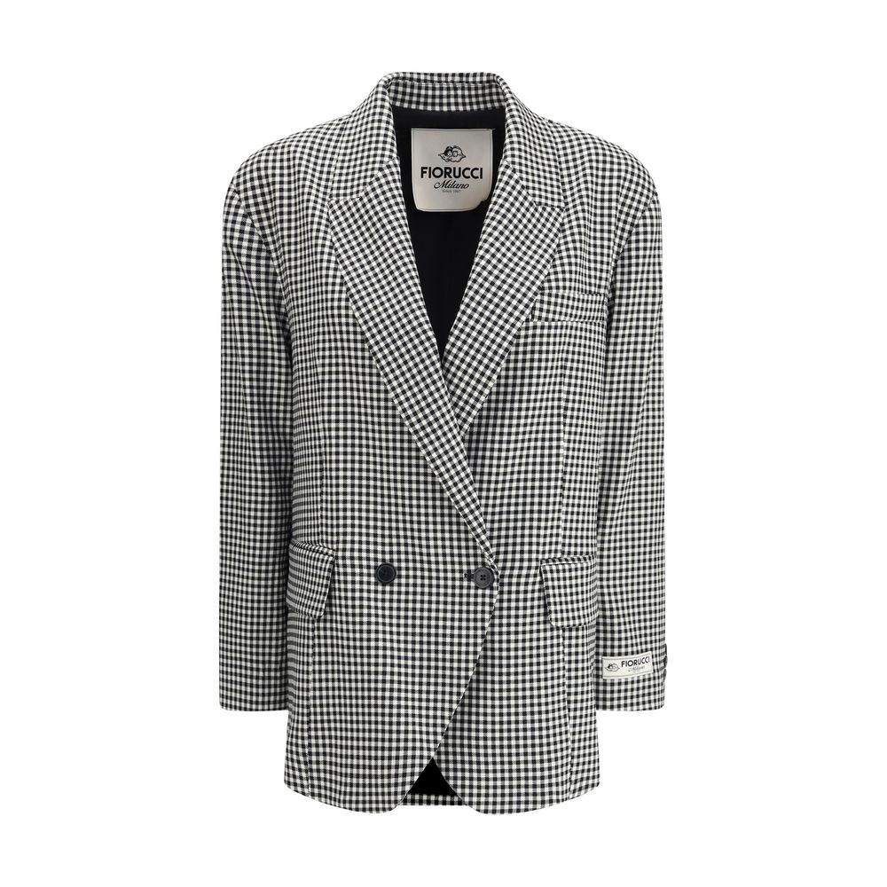 Fiorucci Multicolor Fleece Wool Blazer | Regal Royce