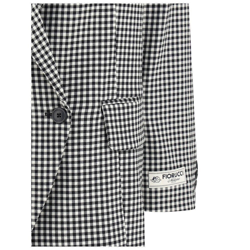 Fiorucci Multicolor Fleece Wool Blazer | Regal Royce