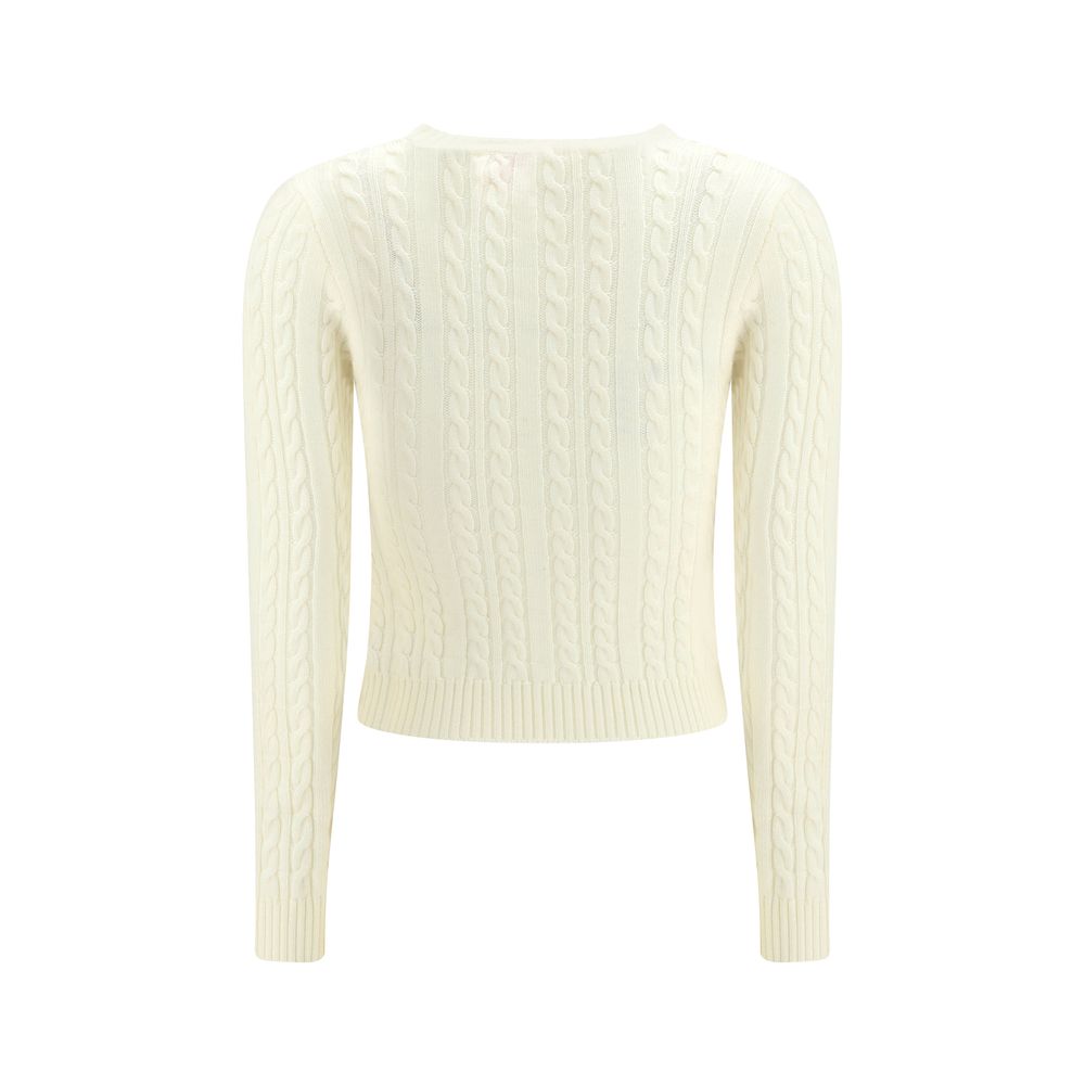 Fiorucci Cream Merino Wool Sweatshirt | Regal Royce