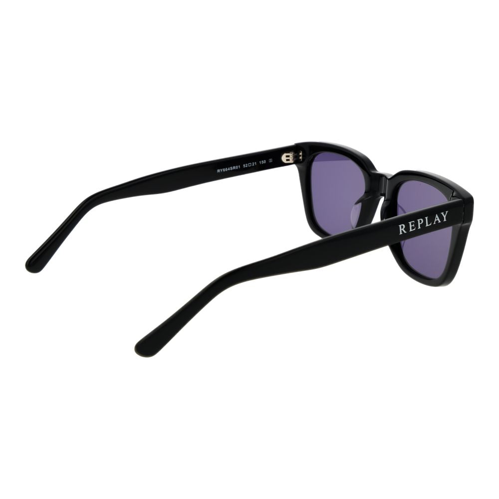 Replay Black Plastic Sunglasses | Regal Royce