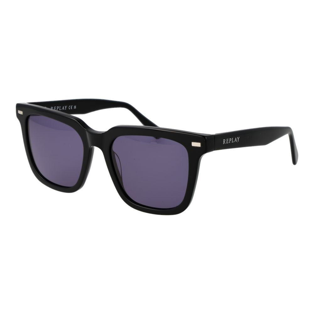 Replay Black Plastic Sunglasses | Regal Royce