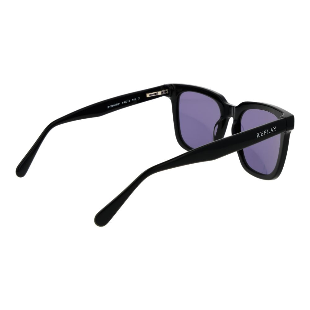 Replay Black Plastic Sunglasses | Regal Royce