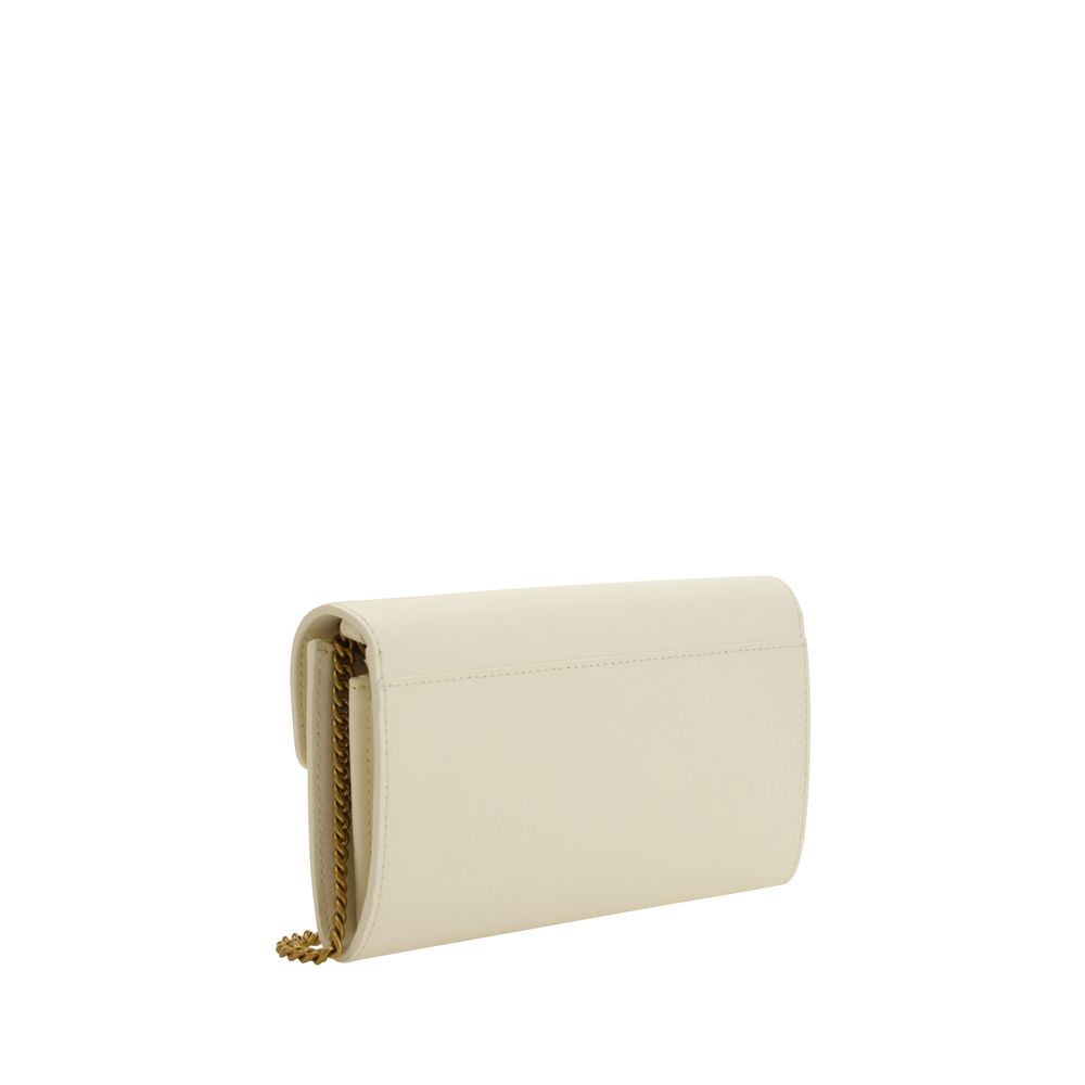 PINKO White Calf Leather Bos Taurus Shoulder Bag | Regal Royce