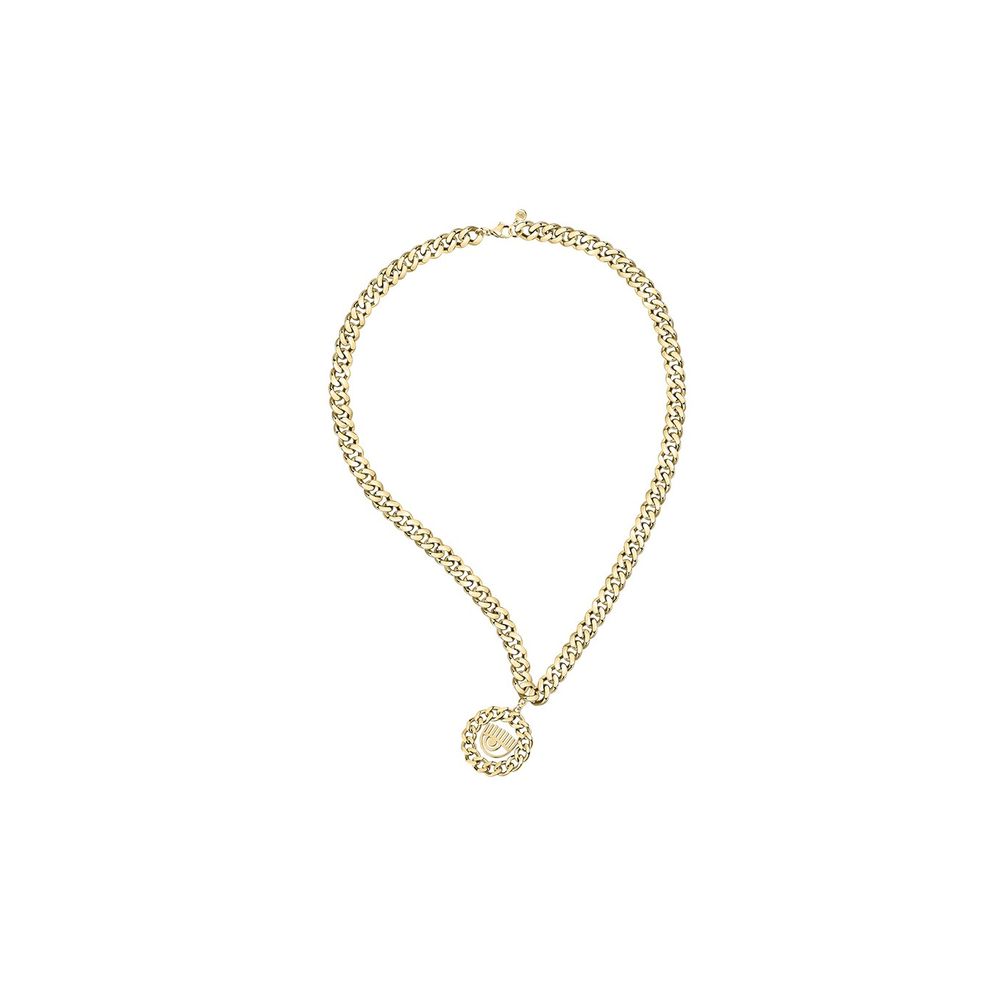 Chiara Ferragni Gold Stainless Steel Necklace | Regal Royce