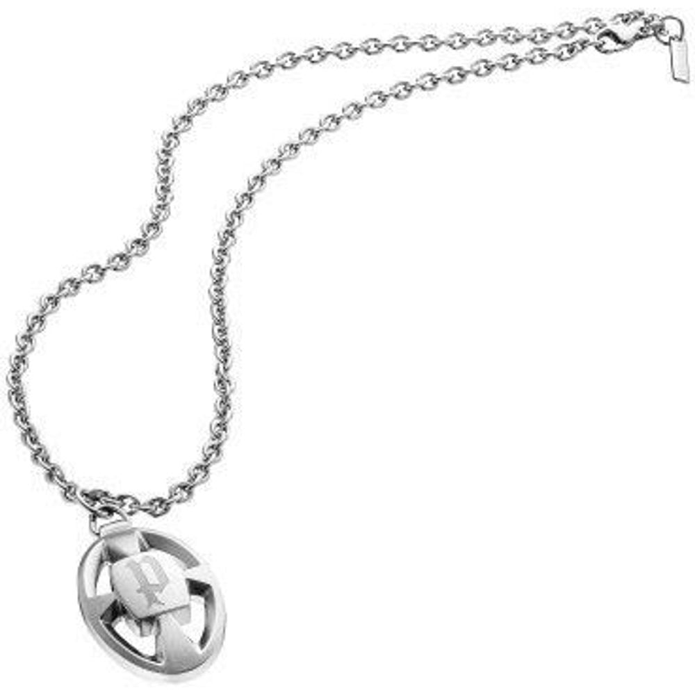 Police Gray Stainless Steel Necklace | Regal Royce