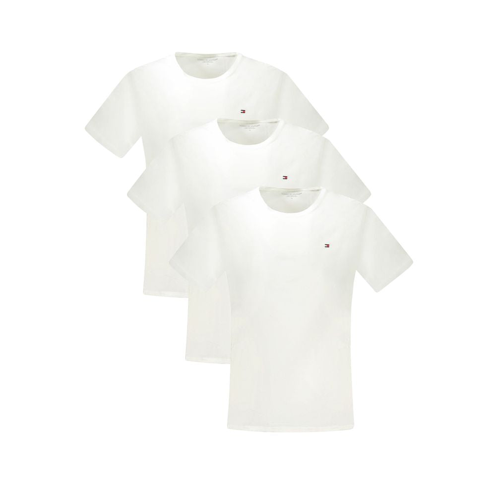 Tommy Hilfiger Bianco Cotton Men T-Shirt | Regal Royce
