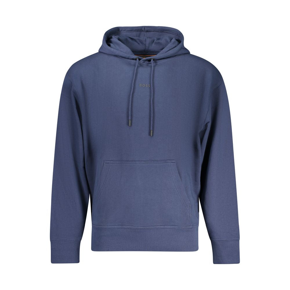 Hugo Boss Blue Cotton Men's Hoodie | Regal Royce