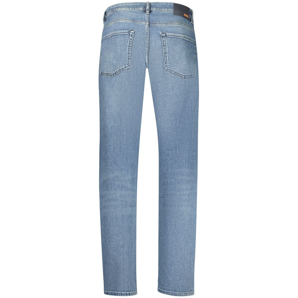 Hugo Boss Blue Cotton Men's Regular-Fit Jeans | Regal Royce