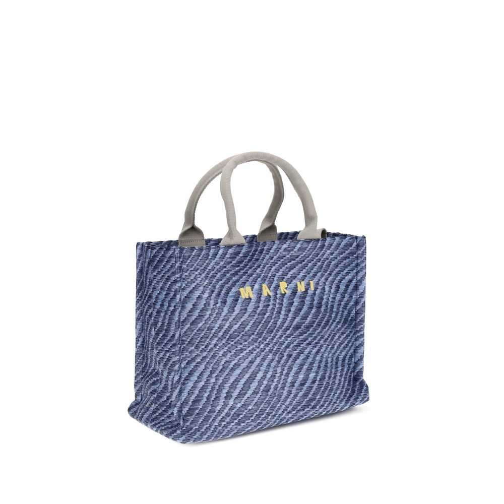 Marni Blue Fabric Shoulder Bag | Regal Royce