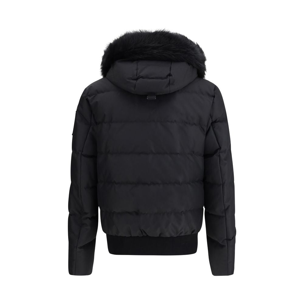 Moose Knuckles Black Polyester Bomber | Regal Royce