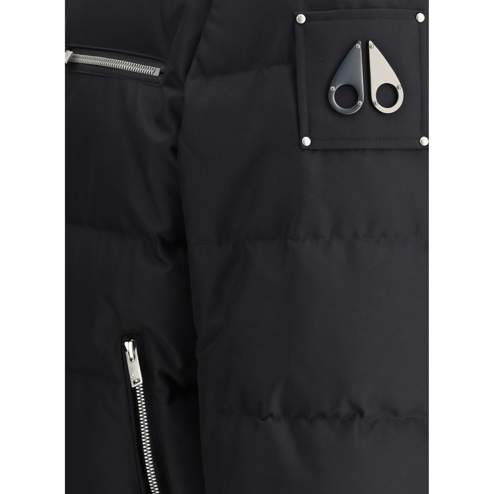 Moose Knuckles Black Polyester Bomber | Regal Royce