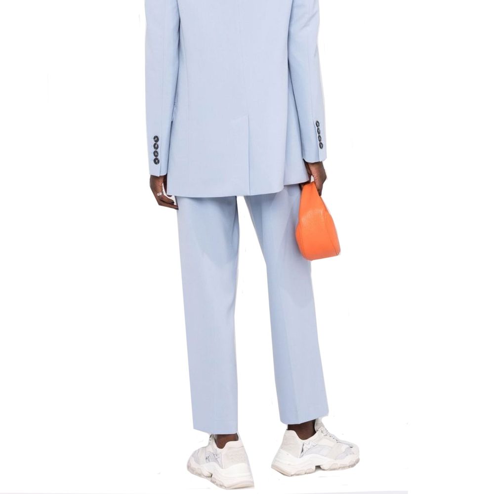 BLANCA VITA Blue Elastane Dress Pants | Regal Royce