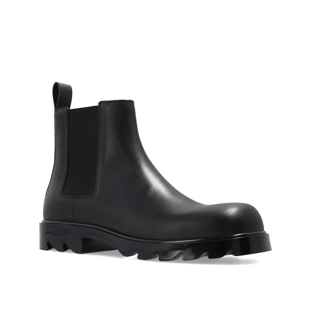 Bottega Veneta Black Calfskin Chelsea Boots | Regal Royce