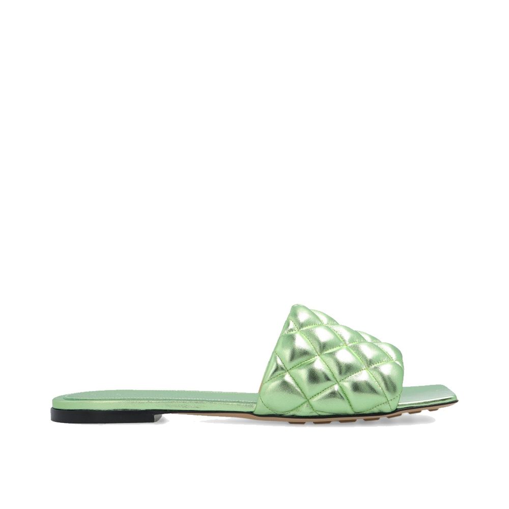 Bottega Veneta Bicolor Calfskin Flat Sandals | Regal Royce