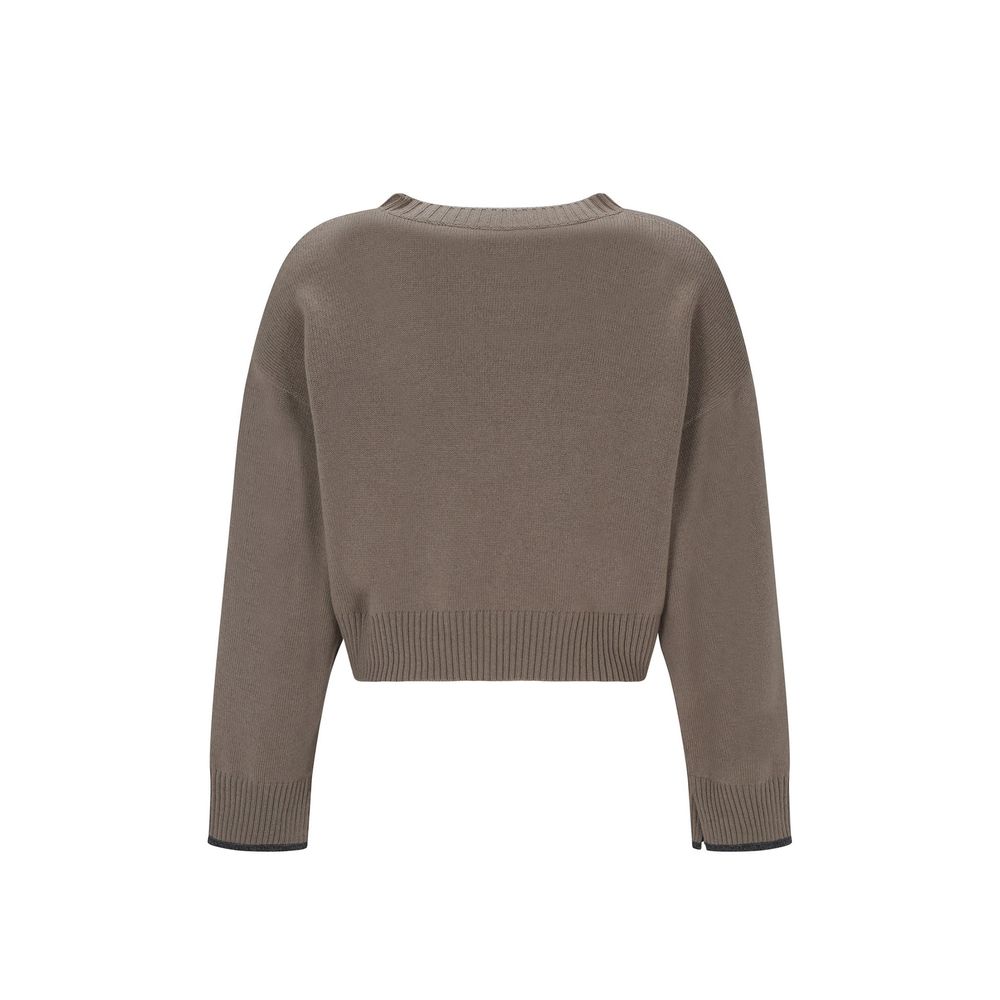 Brunello Cucinelli Beige Cashmere Cashmere Sweater | Regal Royce