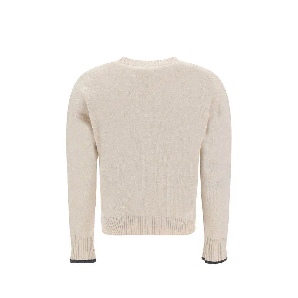 Brunello Cucinelli Beige Cashmere Cashmere Sweater | Regal Royce