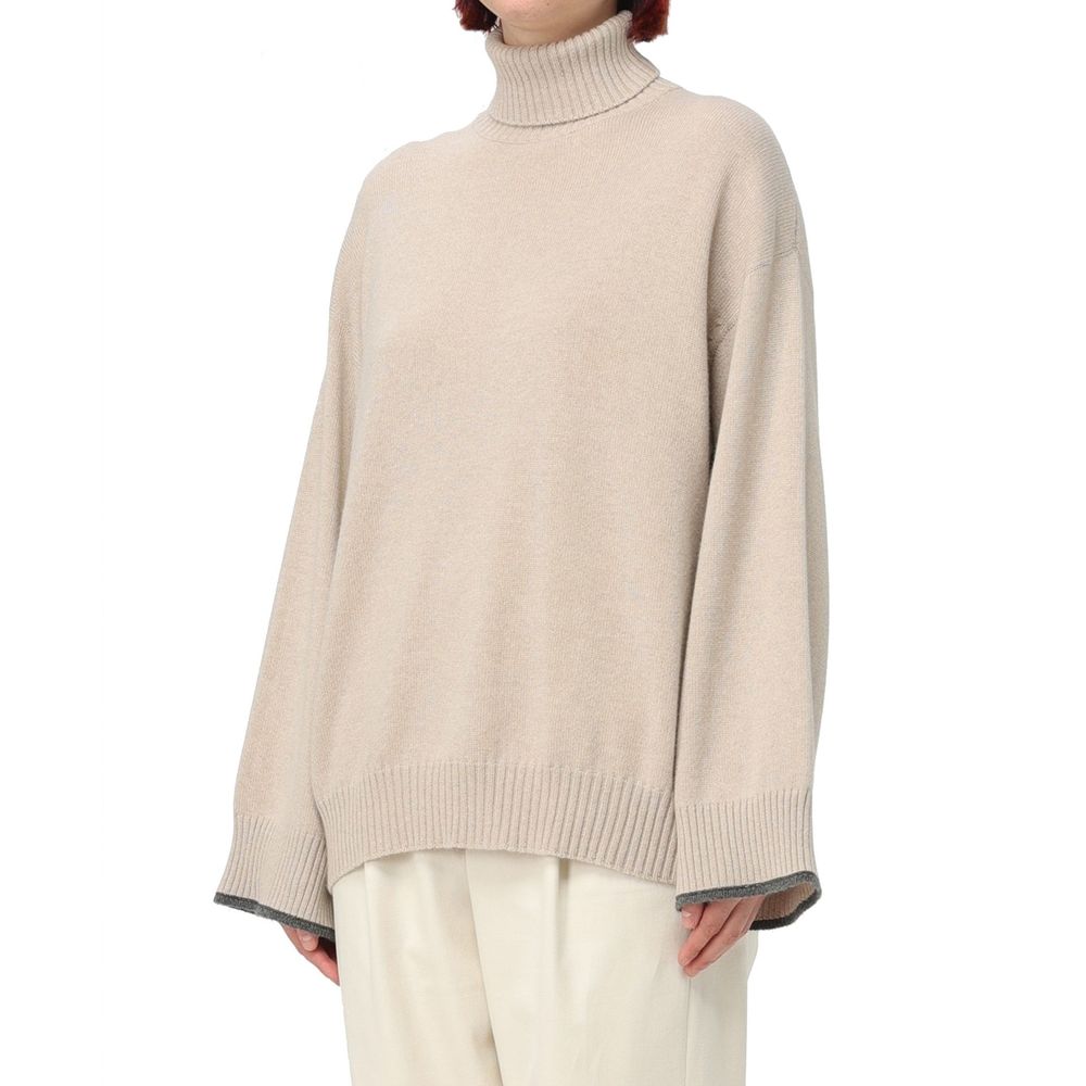 Brunello Cucinelli Beige Cashmere Cashmere Sweater | Regal Royce
