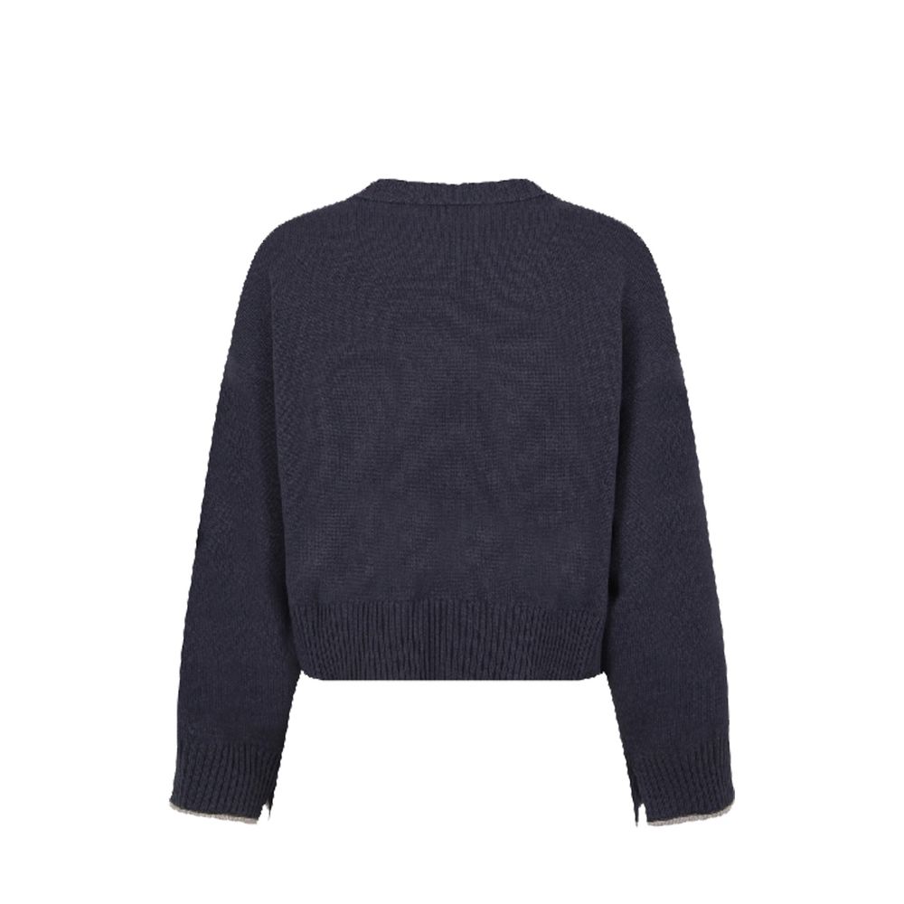Brunello Cucinelli Blue Cashmere Cashmere Sweater | Regal Royce
