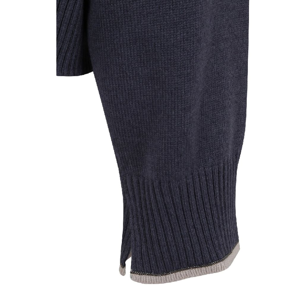 Brunello Cucinelli Blue Cashmere Cashmere Sweater | Regal Royce