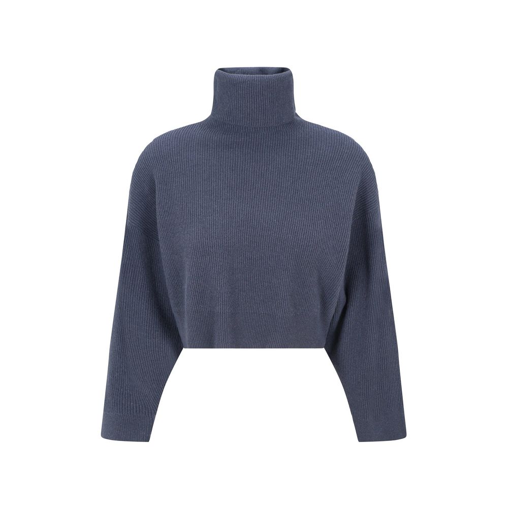 Brunello Cucinelli Blue Cashmere Turtleneck | Regal Royce