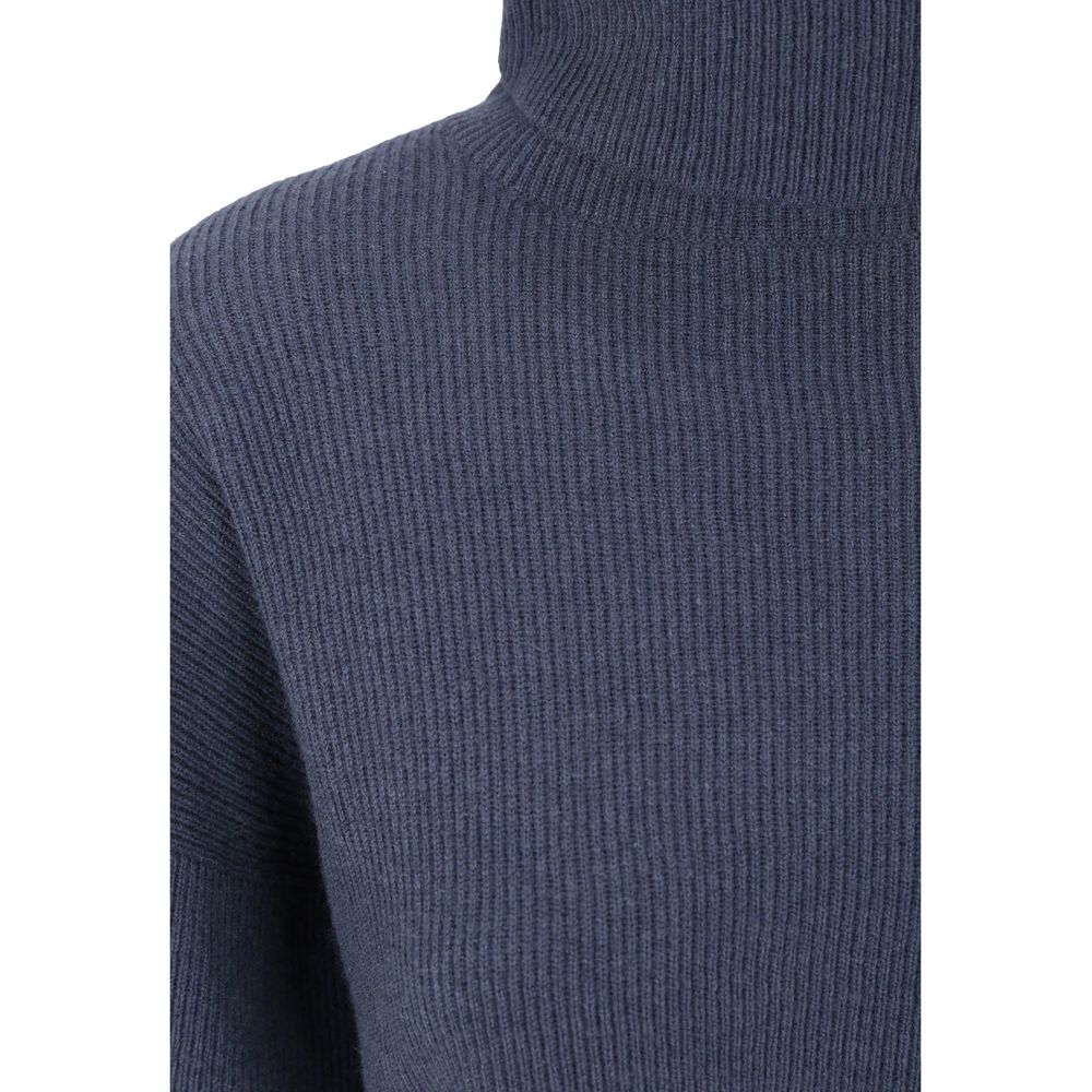 Brunello Cucinelli Blue Cashmere Turtleneck | Regal Royce