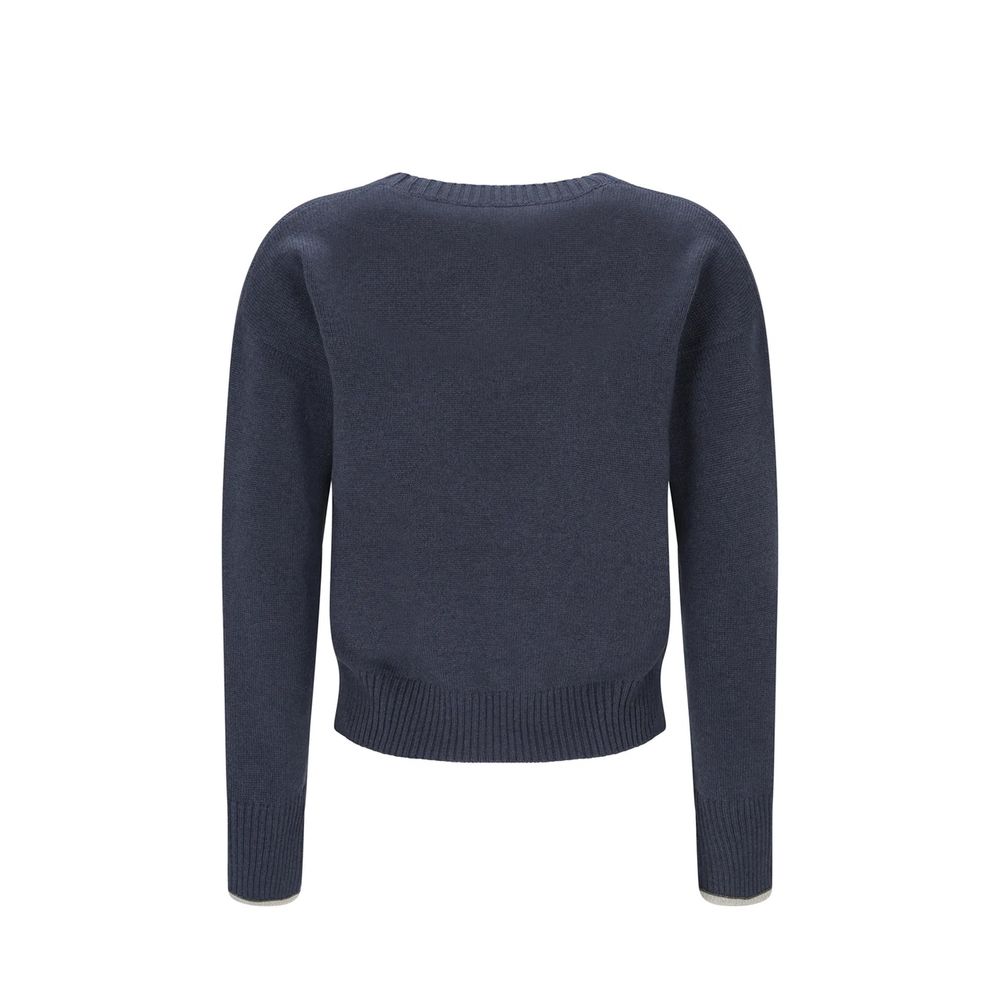 Brunello Cucinelli Blue Cashmere Cashmere Sweater | Regal Royce
