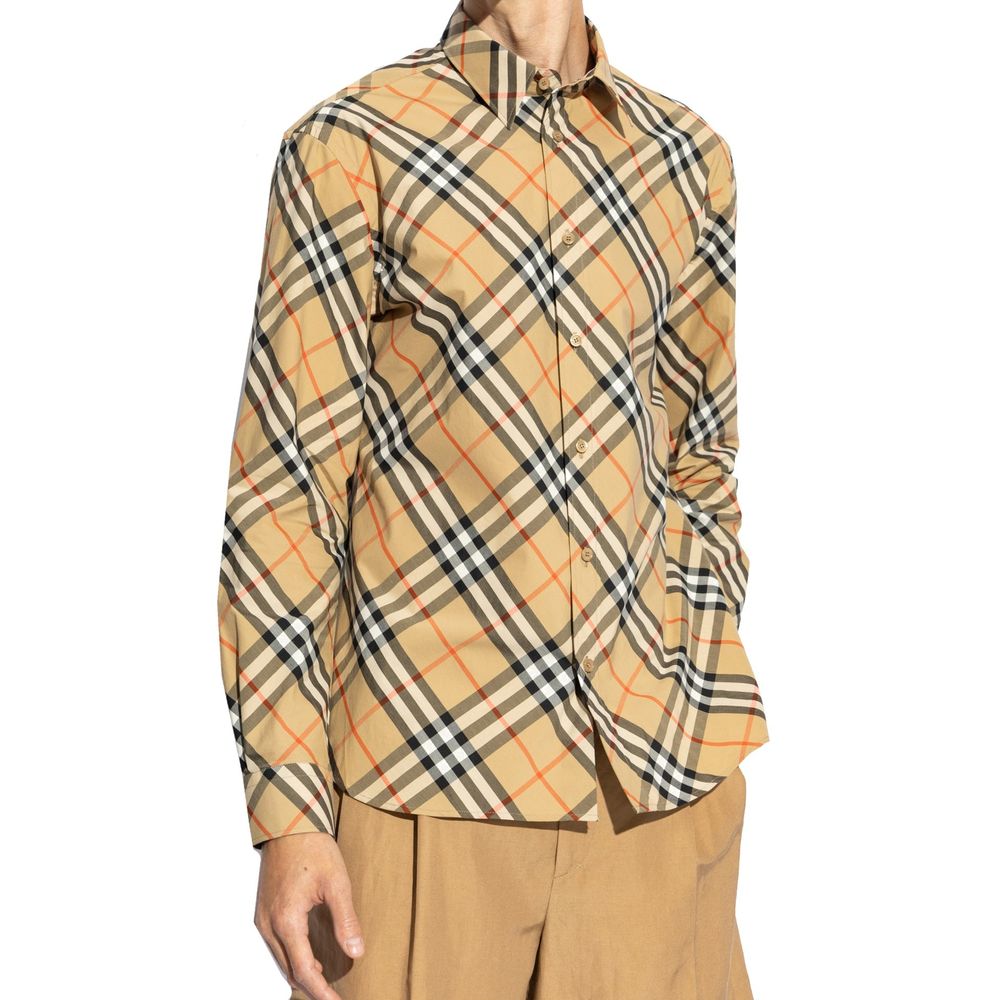 Burberry Brown Cotton Pattern Shirt | Regal Royce