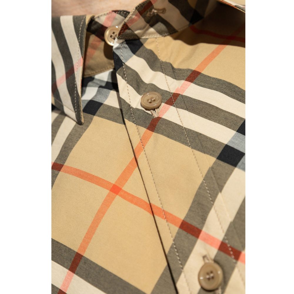 Burberry Brown Cotton Pattern Shirt | Regal Royce