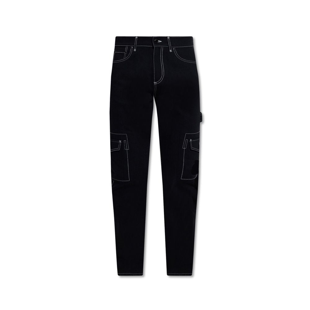 Burberry Black Cotton Cargo Pants | Regal Royce