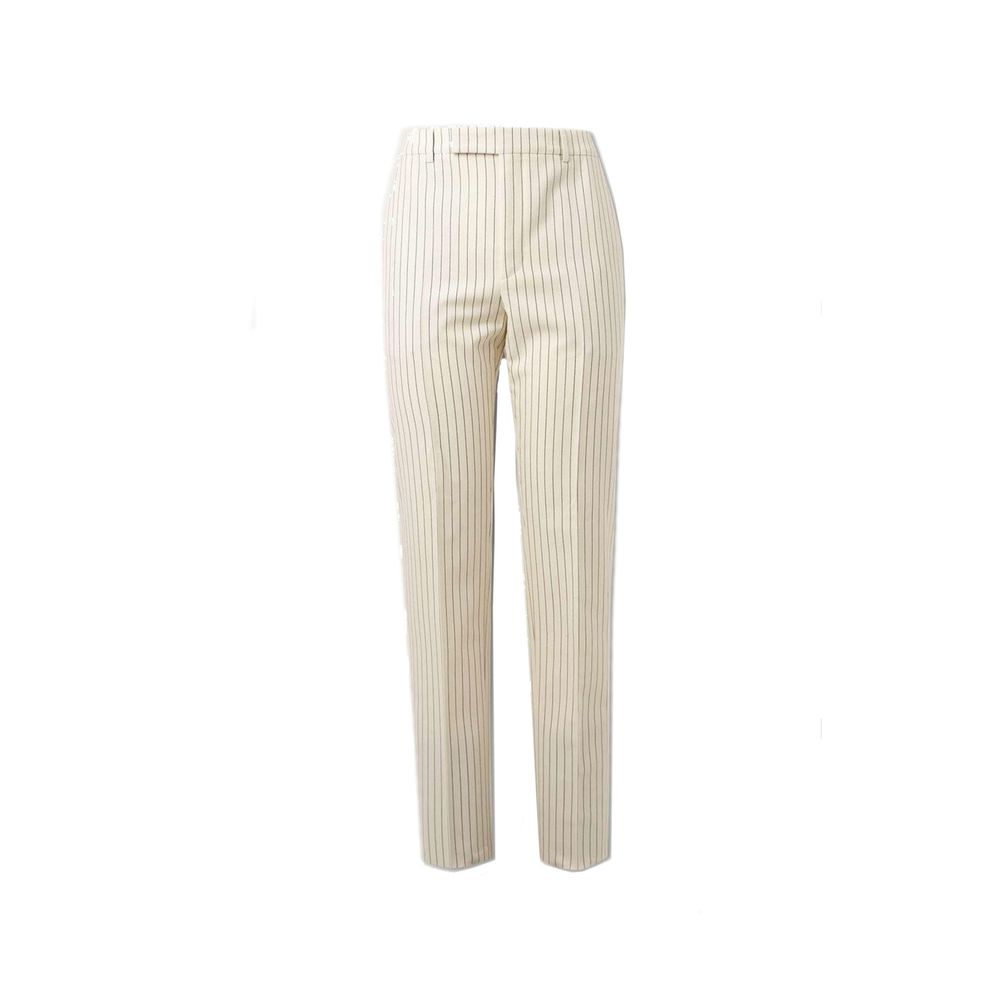 Celine White Wool Flared Pants | Regal Royce